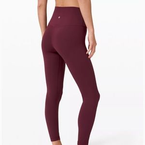 Lululemon Pant 25" color cassis size 4
